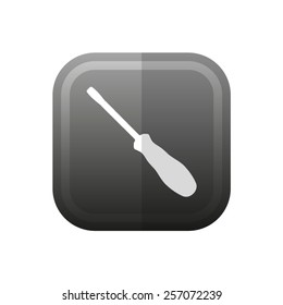screwdriver  - vector icon, flat design