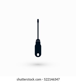 screwdriver vector icon, flat design best vector icon
