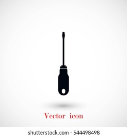 screwdriver vector icon, flat design best vector icon
