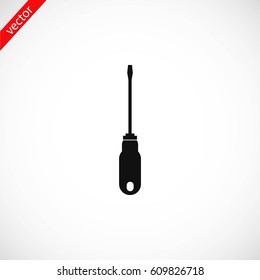 screwdriver vector icon, flat design best vector icon