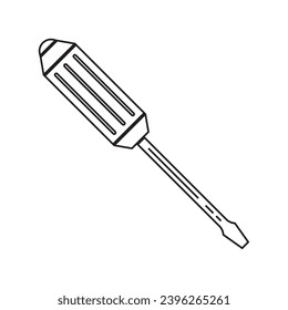 Vektorsymbol-Design des Schraubenziehers