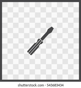 Screwdriver vector icon. Isolated illustration. Business picture.