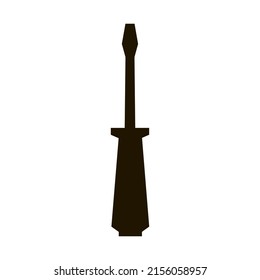 Screwdriver vector icon isolated on white background. 10 eps