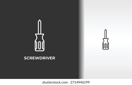 Schraubendreher, Vektorsymbol, Symbol oder Logo-Zeichen, einzelne Symbolgrafik