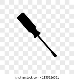 Screwdriver vector icon on transparent background, Screwdriver icon