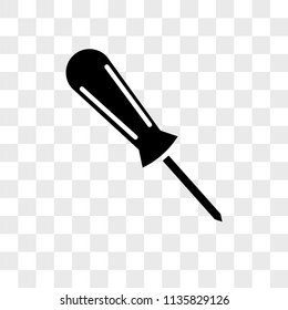 Screwdriver vector icon on transparent background, Screwdriver icon