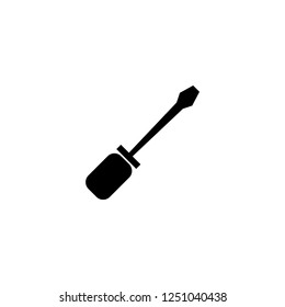 screwdriver vector icon. screwdriver sign on white background. screwdriver icon for web and app