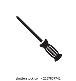 Screwdriver vector icon. Turn-screw tool flat sign design. EPS 10 Screwdriver flat symbol pictogram