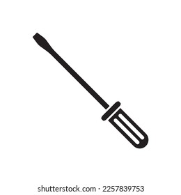 Screwdriver vector icon. Turn-screw tool flat sign design. EPS 10 Screwdriver flat symbol pictogram