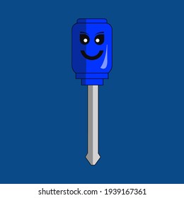 Screwdriver vector illustration, doodle vector