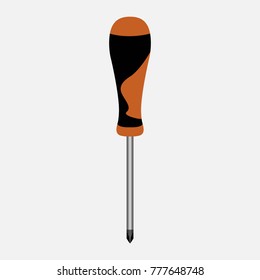 Screwdriver vector illustration isolated on white background