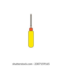 Screwdriver vector illustration, Screwdriver symbol, Screwdriver tool, 