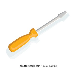 screwdriver vector isolated on white background