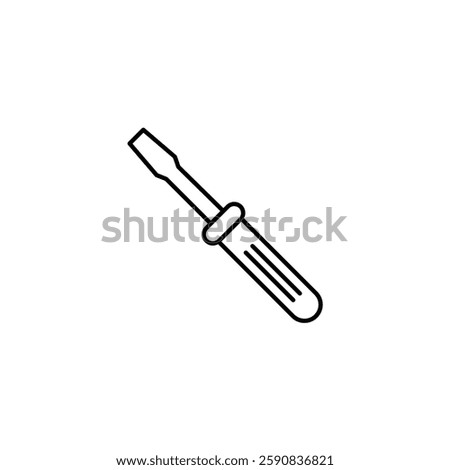 Screwdriver vector line icon icons design