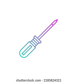 vector de destornillador para presentación de iconos de símbolos de sitio web