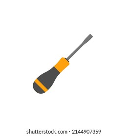 Screwdriver. Working tool Illustration in flat style. Eps 10