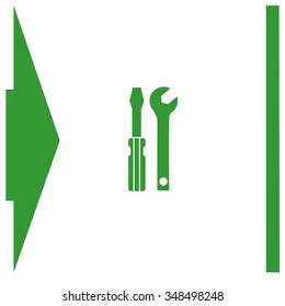 Screwdriver and Wrench. 