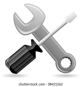 destornillador y llave
