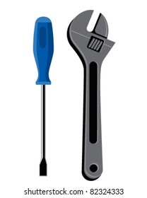 screwdriver and wrench