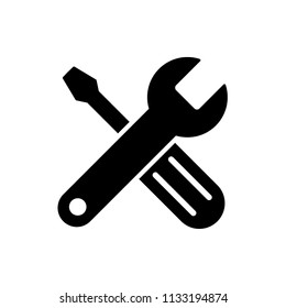 screwdriver and wrench icon