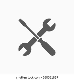 Screwdriver And Wrench Icon