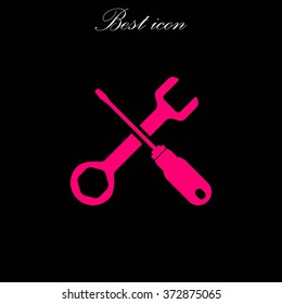 screwdriver and wrench icon
