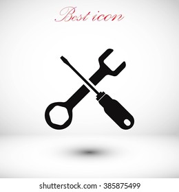 screwdriver and wrench icon