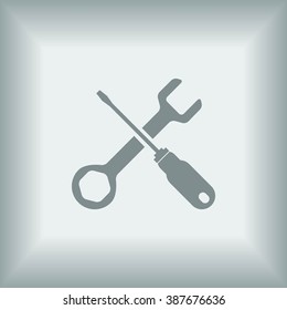 screwdriver and wrench icon