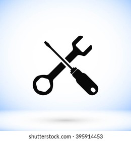 screwdriver and wrench icon