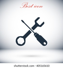 screwdriver and wrench icon