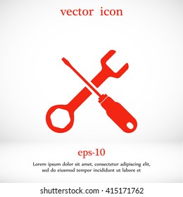 screwdriver and wrench icon