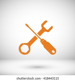 screwdriver and wrench icon