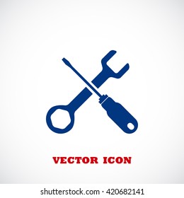 screwdriver and wrench icon