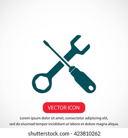 screwdriver and wrench icon