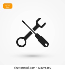 screwdriver and wrench icon