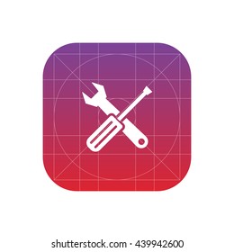 screwdriver and wrench icon