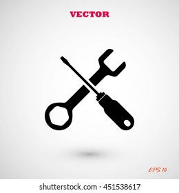 screwdriver and wrench icon