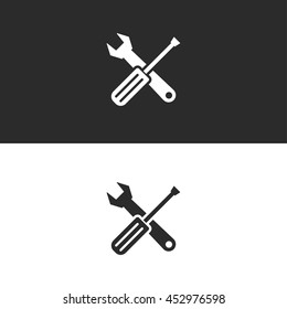 screwdriver and wrench icon