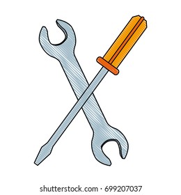 screwdriver and wrench tools support repair