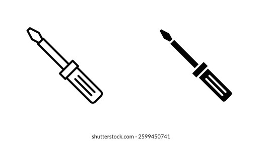 Screwdrivericons for ui. vector illustration