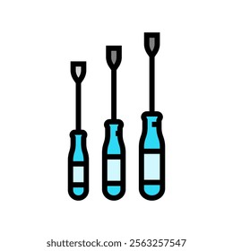 screwdrivers car repair tool color icon vector. screwdrivers car repair tool sign. isolated symbol illustration