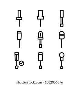 Screwdrivers icon or logo isolated sign symbol vector illustration - Collection of high quality black style vector icons
