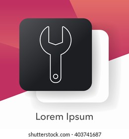 Screwdrivers line icon