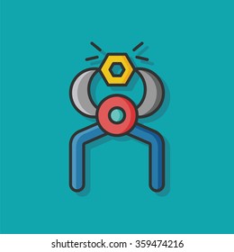 Screwdrivers tool vector icon