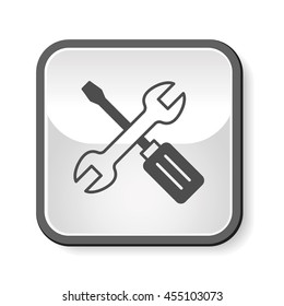 Screwdrivers and wrench icon