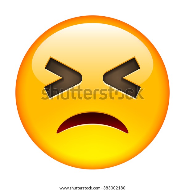 Screwed Emoticon Smile Icon Isolated Vector Stock Vector (Royalty Free