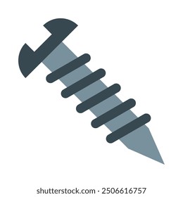 Screws Flat Icon Design For Personal nad Commercial Use