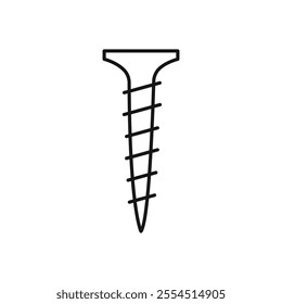 Screws icon Isolated flat vector in outline