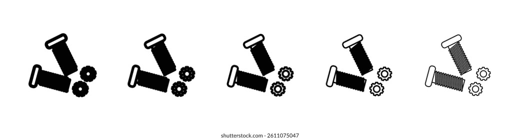 screws icon Symbol mark in Outline style