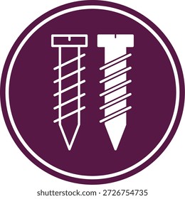 Icono de tornillos para su proyecto
